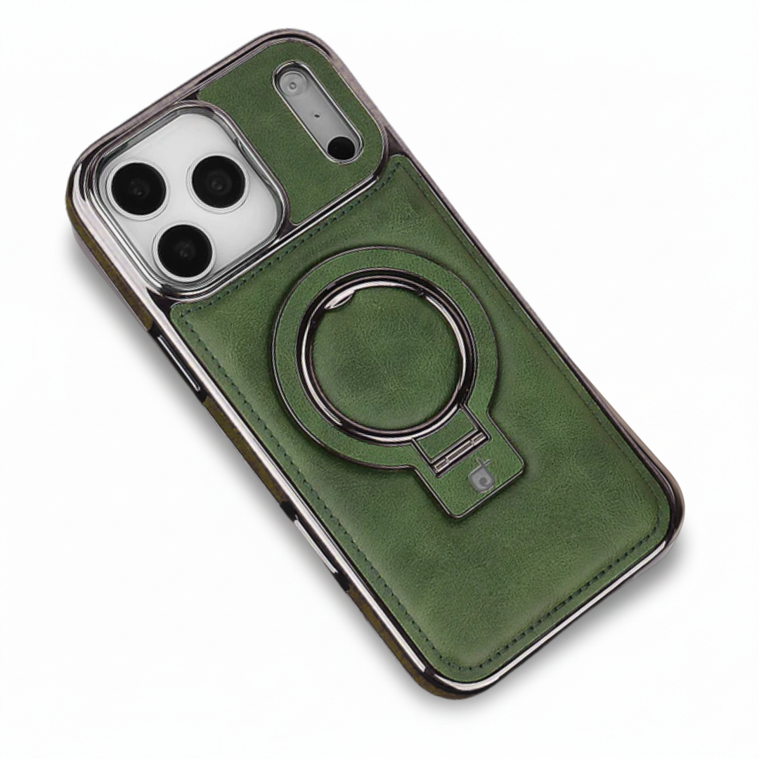 Integrated MagSafe Ring Business Leather Case