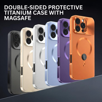 Double-Sided Protective Titanium Case with MagSafe