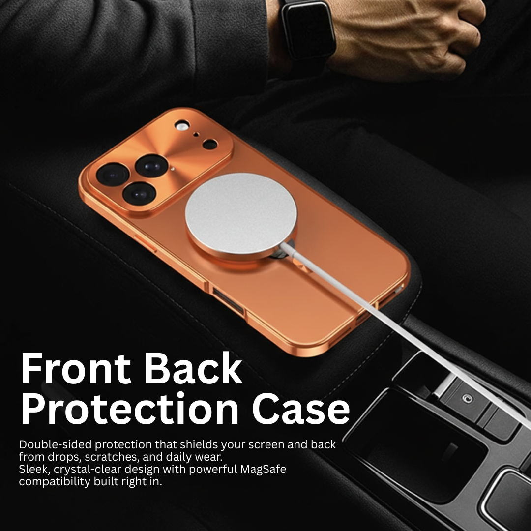 Double-Sided Protective Titanium Case with MagSafe
